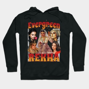 Rekha l Legend l Bollywood l Vintage l Indian actress l Bootleg l 90s style Hoodie